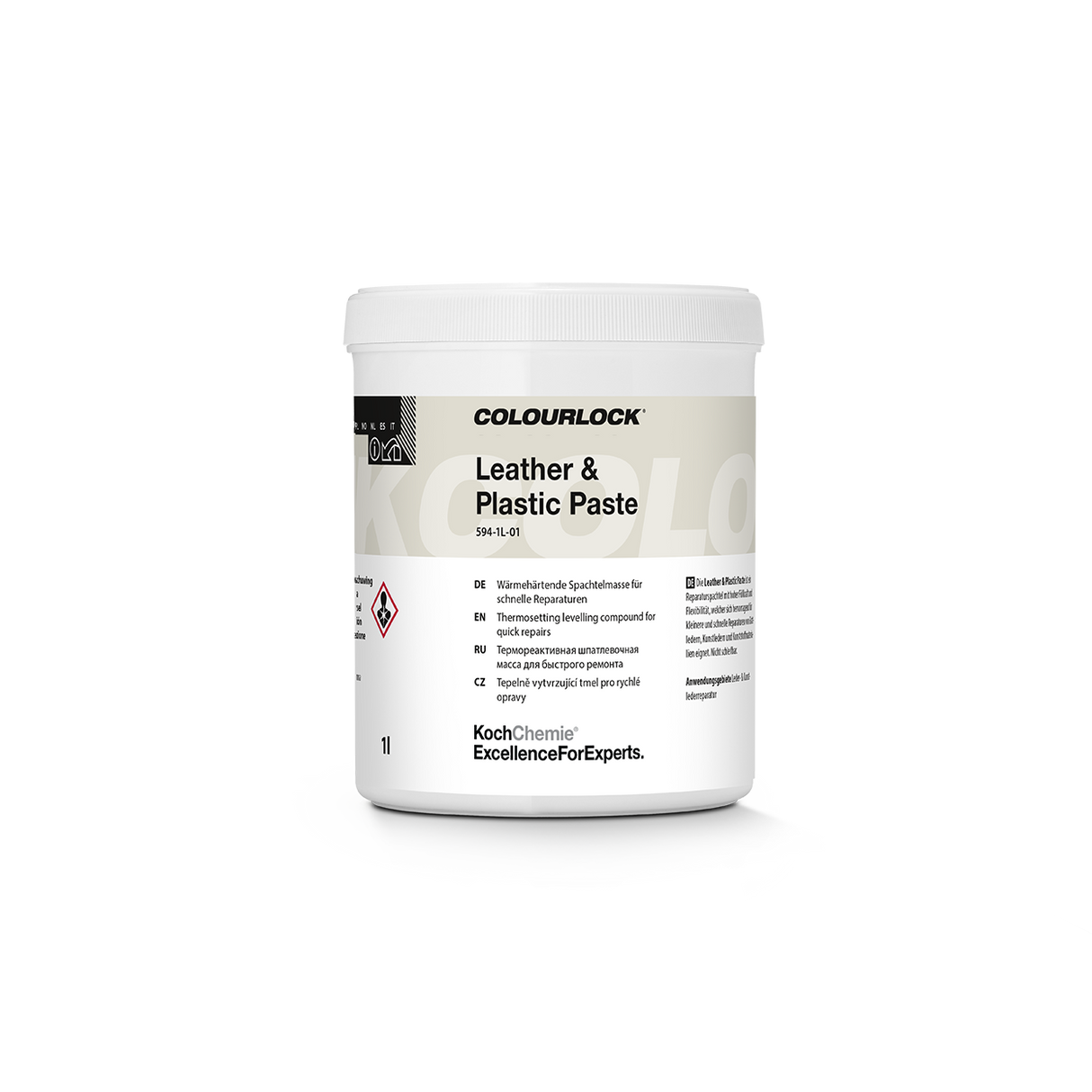 COLOURLOCK "Leather & Plastic Paste" Wärmehärtende Spachtelmasse für schnelle Reparaturen