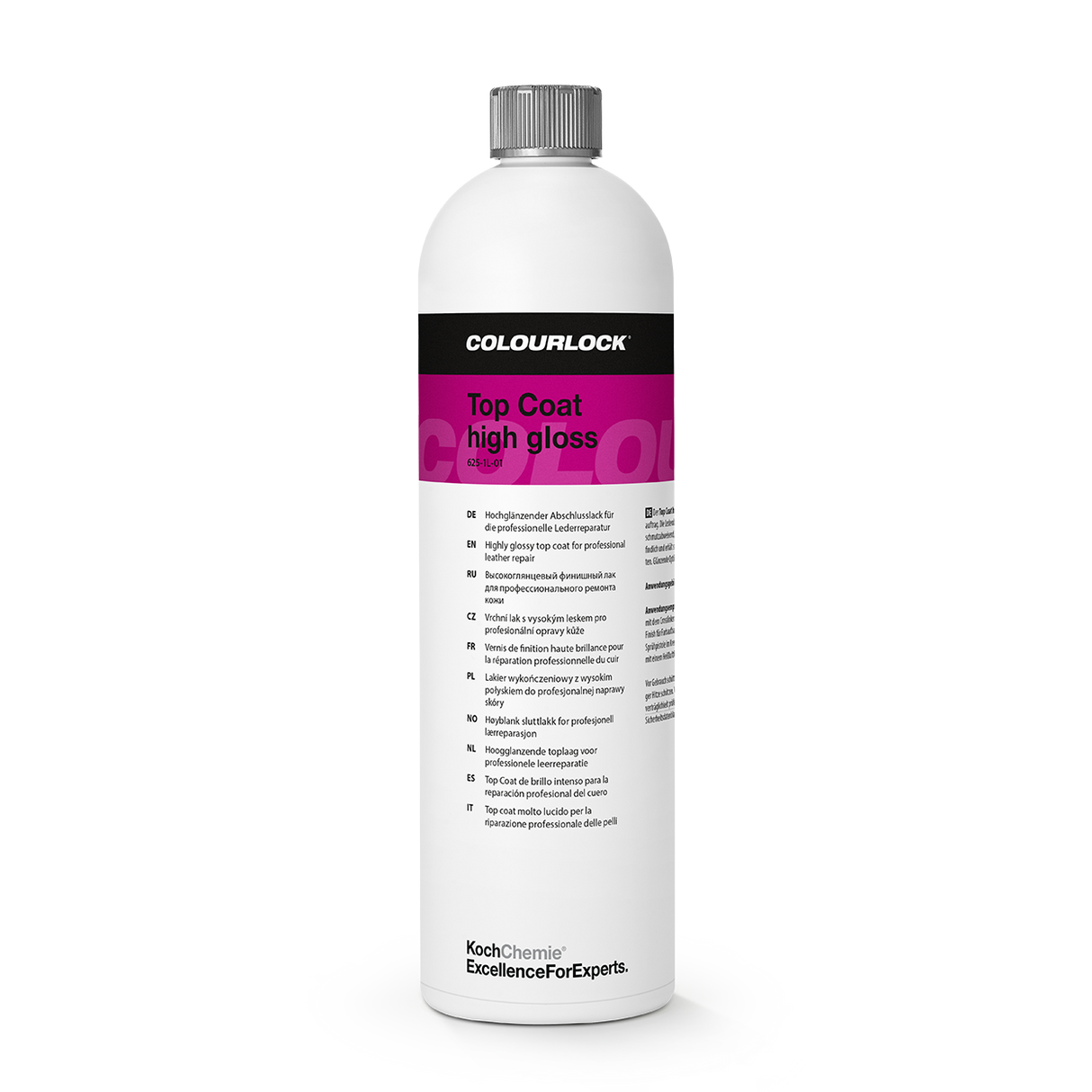 COLOURLOCK "Top Coat" (High Gloss) Hochglänzender Abschlusslack für die professionelle Lederreparatur