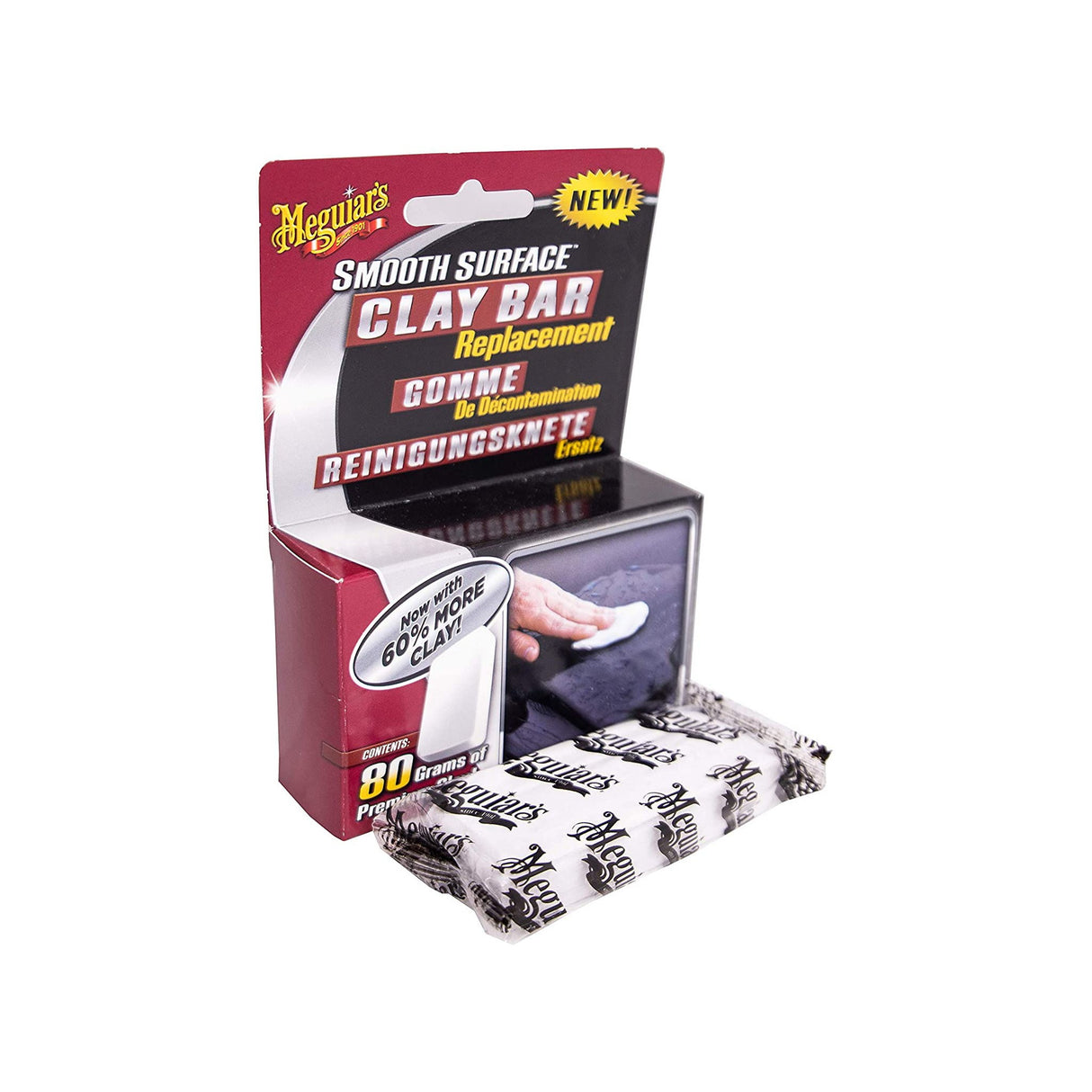 Meguiars SMOOTH SURFACE Clay Bar Replacement Reinigungsknete 1 Stück