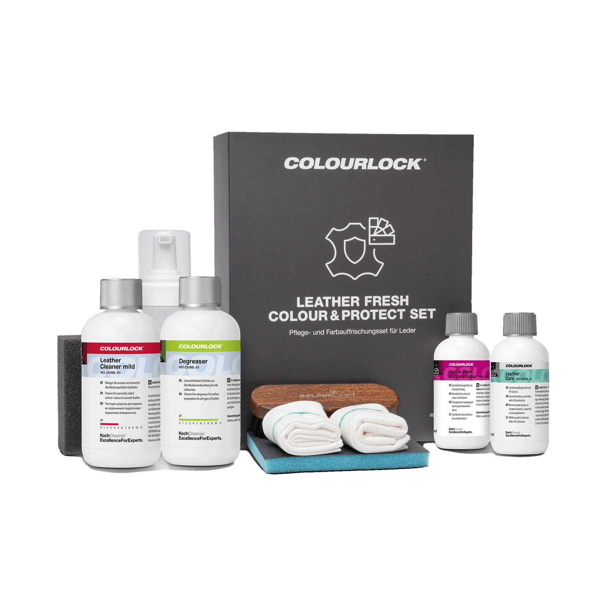 COLOURLOCK "Leather Care Sets" (Land Rover) — Pflege & Reparatur Sets für Land Rover — Colour & Protect Set