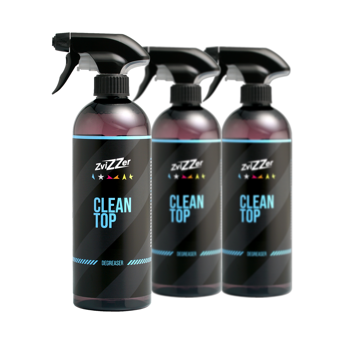 ZviZZer Clean Top — Lackreiniger / Entfettungsmittel 500 ml / 3er-Set