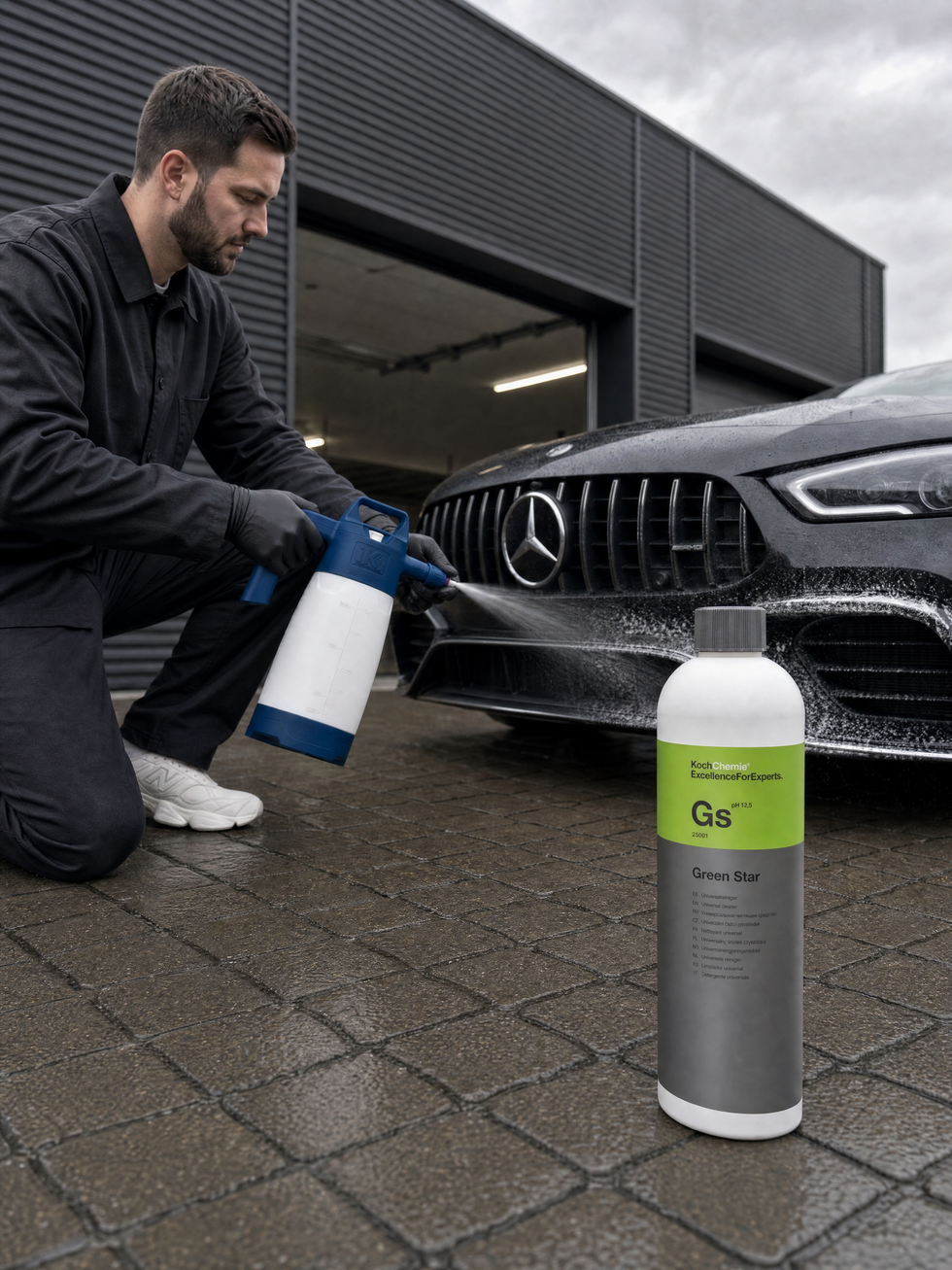 Detailing1 Hero: Universalreiniger - Eine Chemie. Vier Jobs. (Mobile)