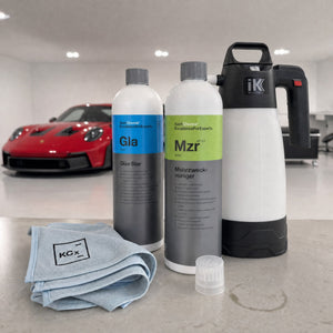 Detailing1 Auto-Reinigungsset "Innenraum" — Koch-Chemie Mehrzweckreiniger „Mzr“ 1 Liter + Dosing Cap + Koch-Chemie Glas Star