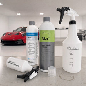 Detailing1 Auto-Reinigungsset "Innenraum" — Koch-Chemie Mehrzweckreiniger „Mzr“ 1 Liter + Dosing Cap + COLOURLOCK „Pol Star“