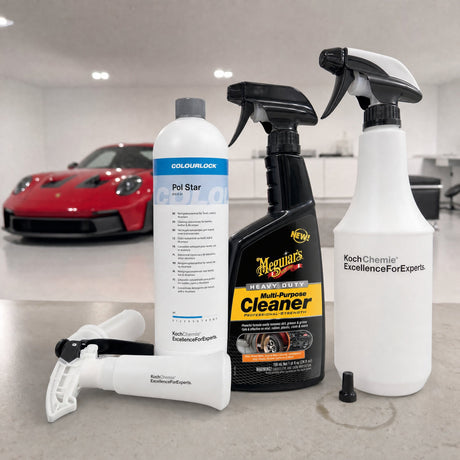 Detailing1 Auto-Reinigungsset "Innenraum" — Meguiar's HEAVY DUTY Multi Purpose Cleaner 709 ml + COLOURLOCK „Pol Star“ 1 Liter