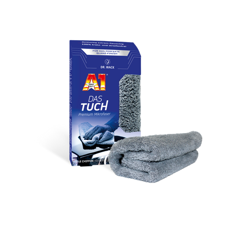 Dr. Wack A1 "DAS TUCH" Premium Mikrofaser — Mikrofasertuch Grau / 40x40cm / 1 Stück