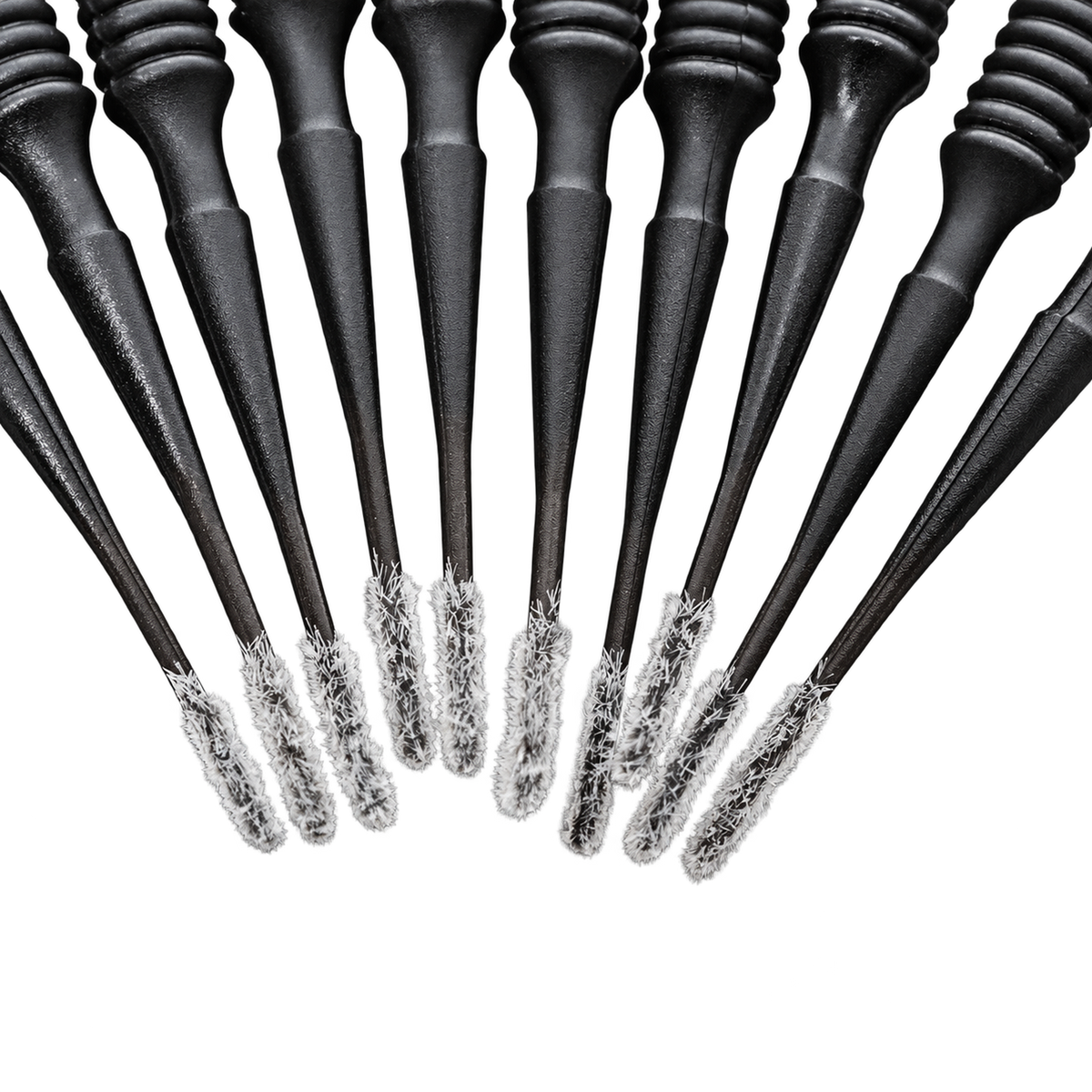 Feine weiße Pinselköpfe des COLOURLOCK "Mini Brush" 10-teiligen Sets für Lederreparaturen