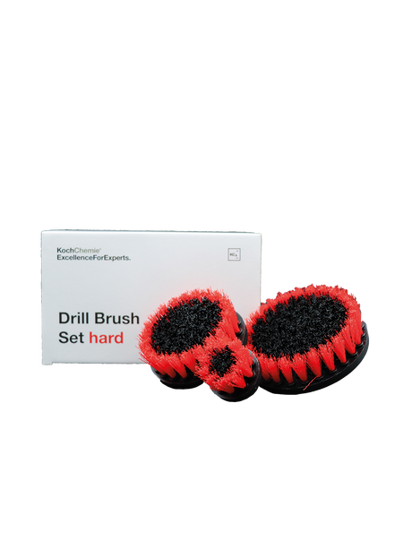 Koch-Chemie Drill Brush Set „hard“ harte Bürstenaufsätze – 3-teiliges Set