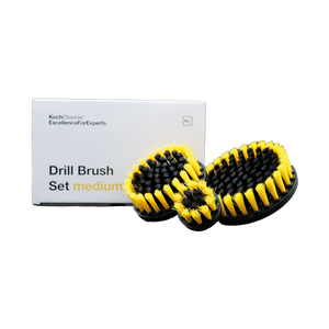 Koch-Chemie Drill Brush Set "Medium" — Mittelharte Bürstenaufsätze für Bohrschrauber (Gelb)