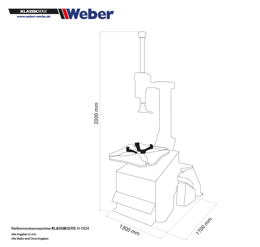 "H-1024" Reifenmontiermaschine (Weber-Klassik-Serie)